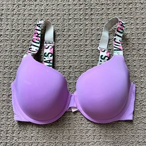 VS Purple T-Shirt Demi Bra 34DD